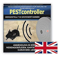 Pest controller ултразвуков уред прогонващ мишки за 92 кв. м. - с батерия 9V