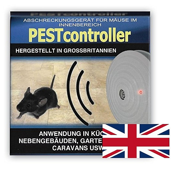 Pest controller ултразвуков уред прогонващ мишки за 92 кв. м. - с батерия 9V