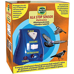 Електронен уред ALA STOP SENSOR за прогонване на птици (ГЪЛЪБИ, ВРАНИ) за 40 кв. м.