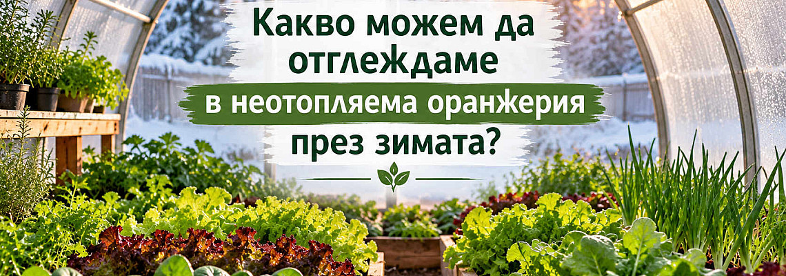 Какво можем да отглеждаме в неотопляема оранжерия през зимата?