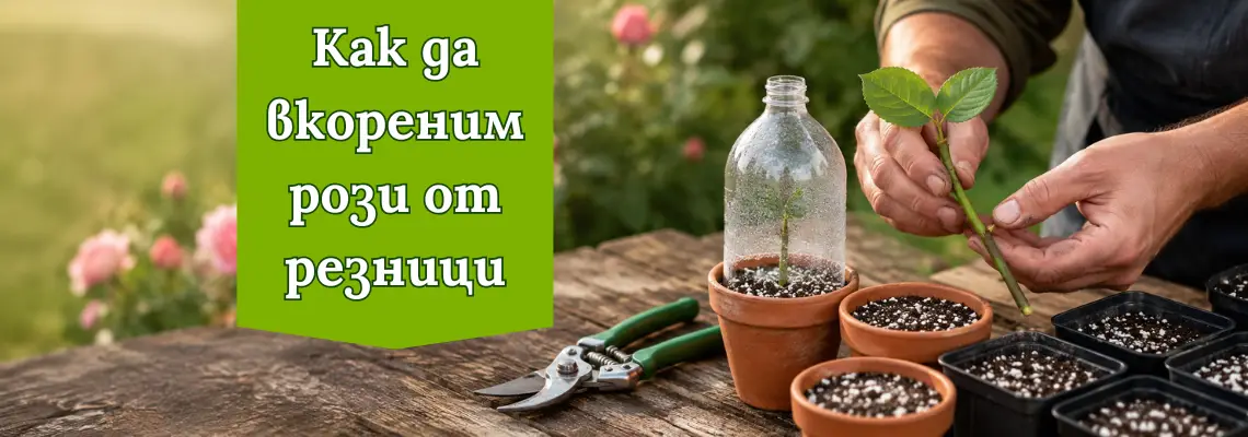 Вкореняване на рози от резници – стъпка по стъпка