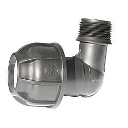 Коляно мъжко с външна резба за тръба HDPE