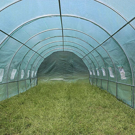 Оранжерия с армиран найлон TUNNEL PRO 2 ВРАТИ 8х3х2м - 24 кв.м