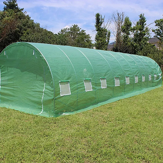 Оранжерия с армиран найлон TUNNEL PRO 2 ВРАТИ 10х3х2м - 30 кв.м
