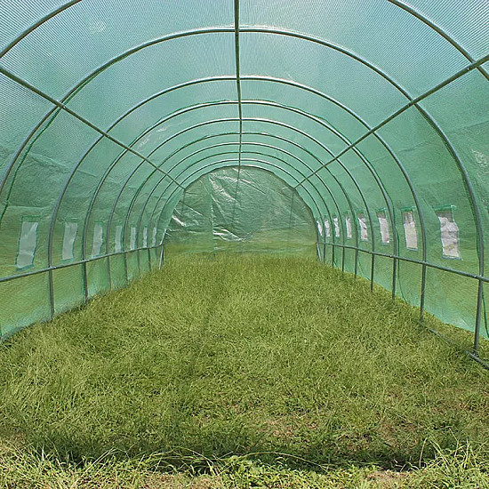 Оранжерия с армиран найлон TUNNEL PRO 2 врати 12х3х2м - 36 кв.м
