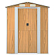 Градинска барака светлокафява 192x191x223 см