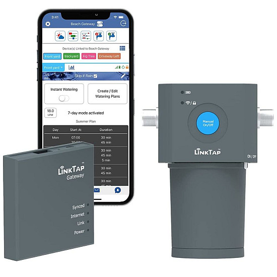 Смарт контролер linktap за клапани на 9v - 4 станции + централен блок