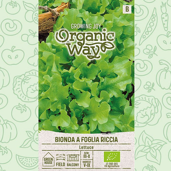 Купи Салата Органик с Къдрави листа - BIONDA A FOGLIA RICCIA  от Seklos - БИО СЕМЕНА