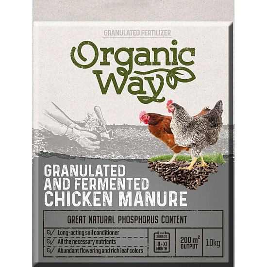 Пилешка тор ферментирала гранулирана Chicken manure 10 кг