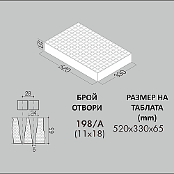 Табла за разсад стиропорна 198 гнезда